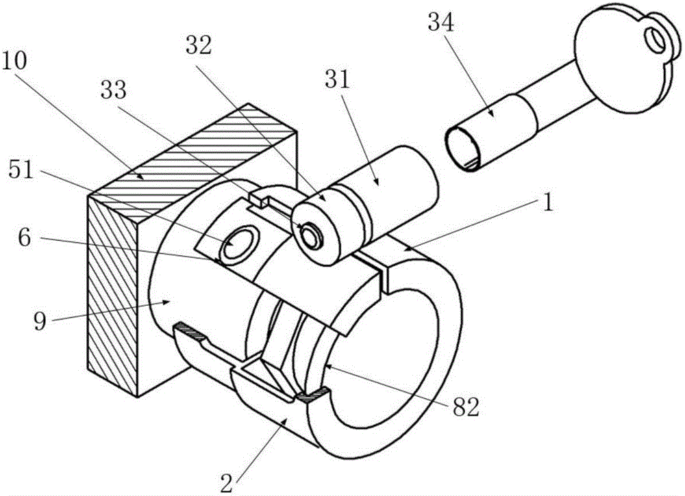 A bell mouth anti-loosening device and anti-loosening method