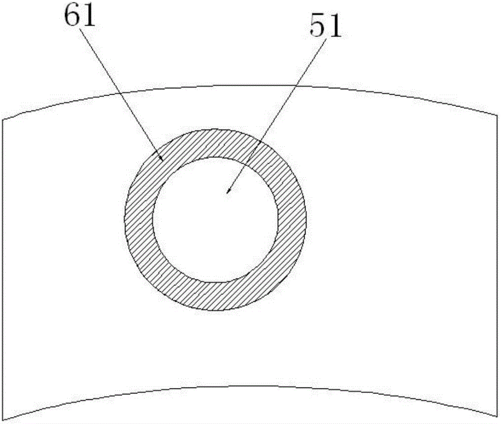 A bell mouth anti-loosening device and anti-loosening method