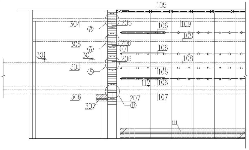 Construction method for splicing existing station of rail transit with station