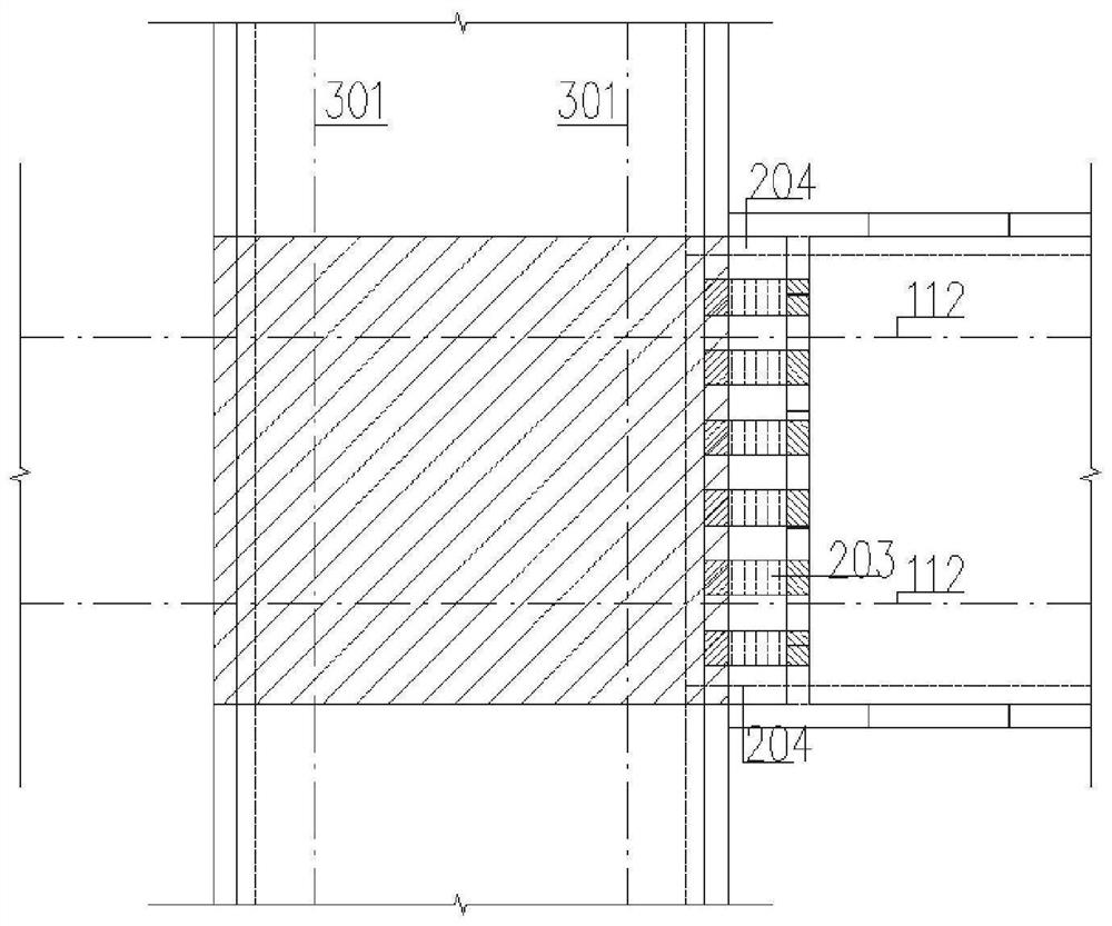 Construction method for splicing existing station of rail transit with station