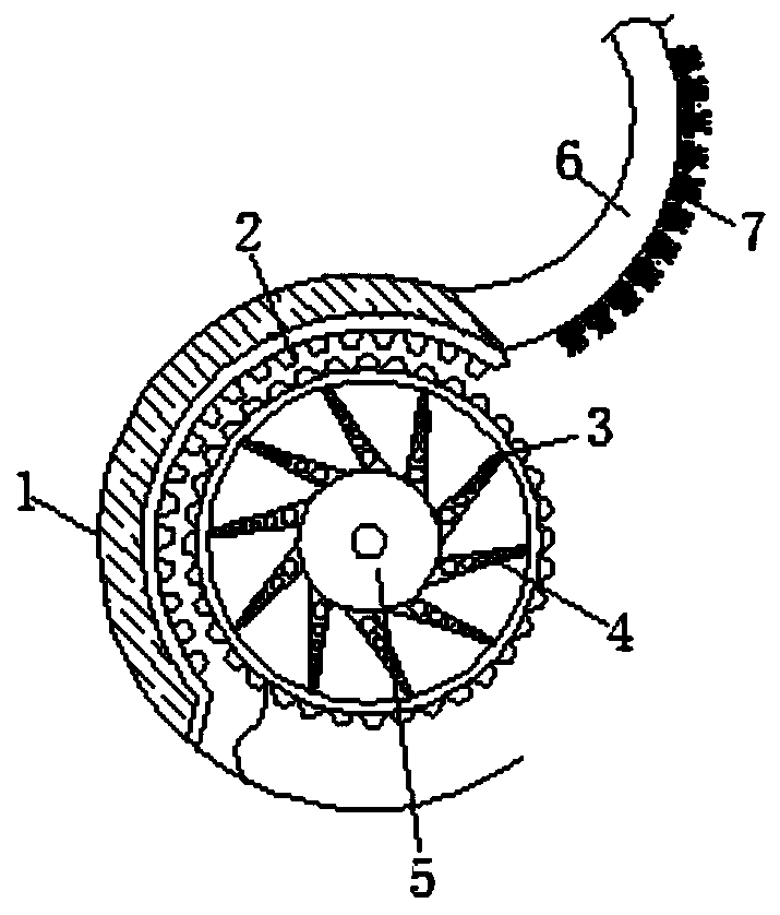 Tablet pulverizing device for nasosinusitis postoperative drug dressing