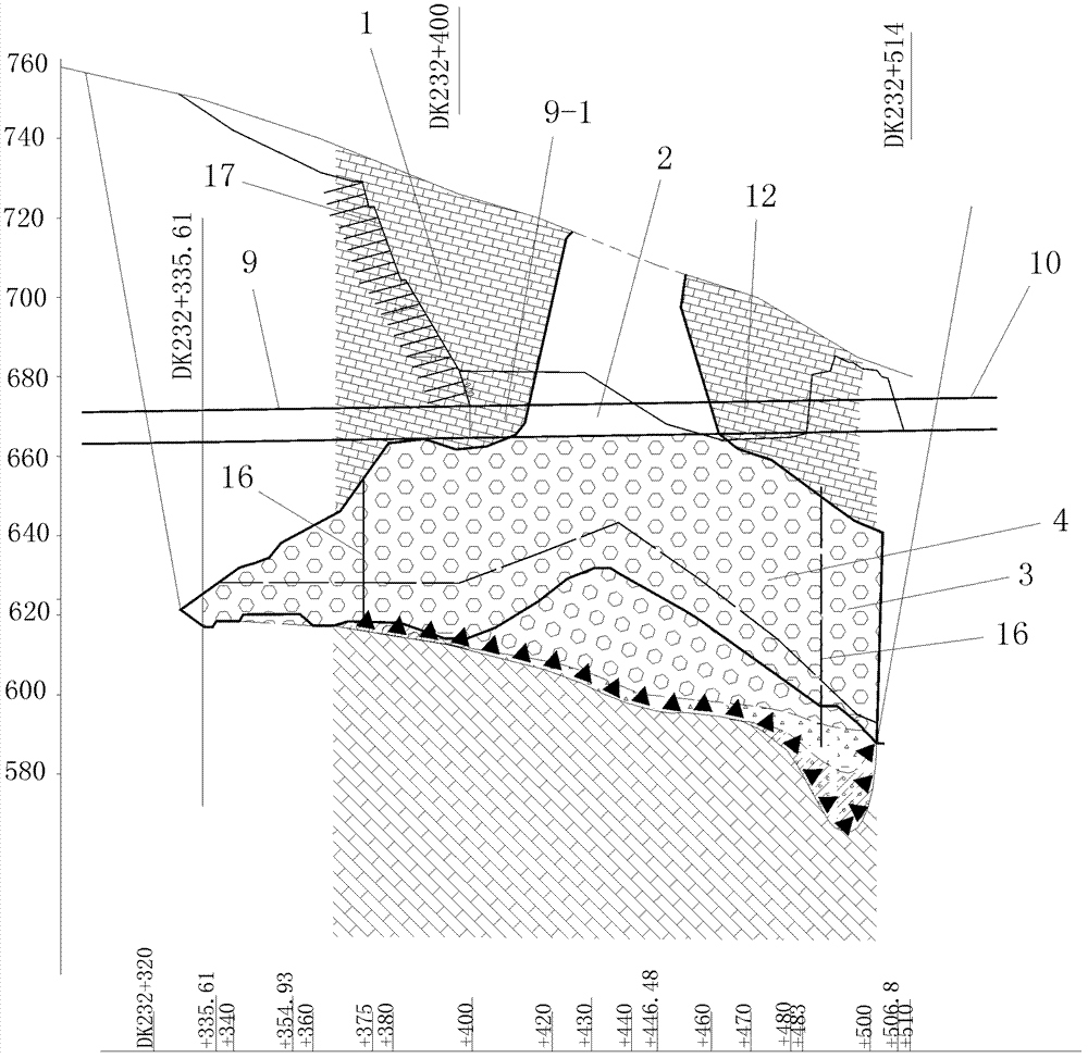 Large-scale karst cavity treatment method for karst tunnel