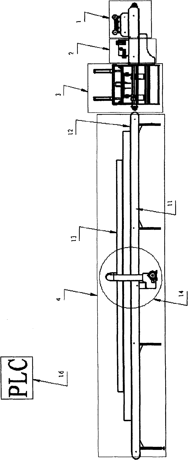 Fully-automatic line production cloth sticking machine