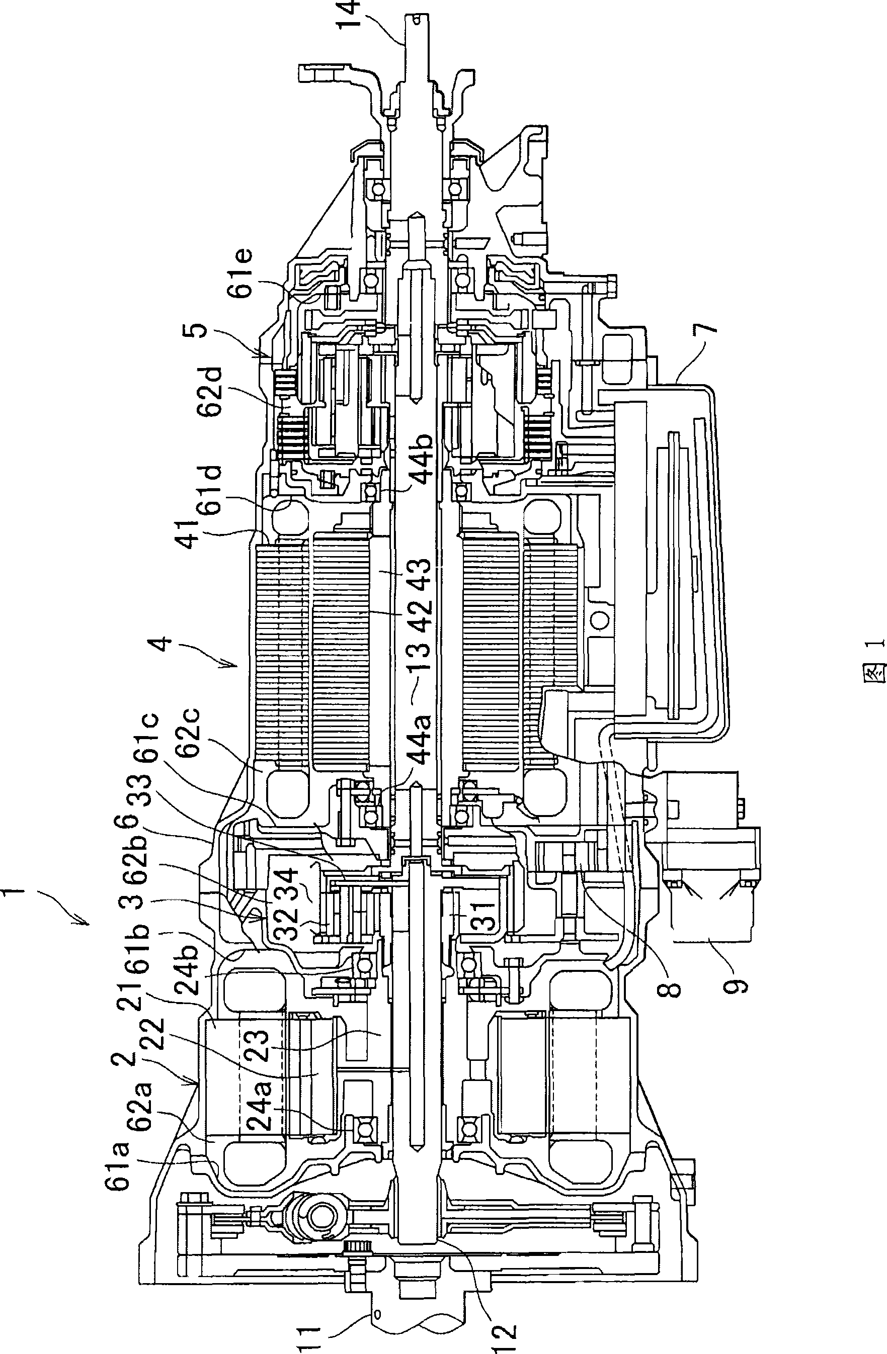 Oil lubricating structure