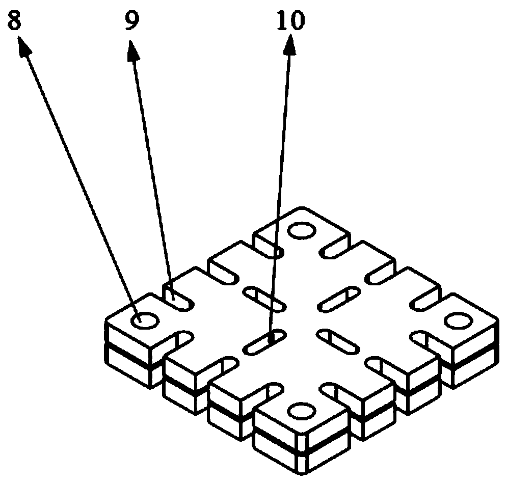 Cross compression sample holder for dual-axis loading system and loading method