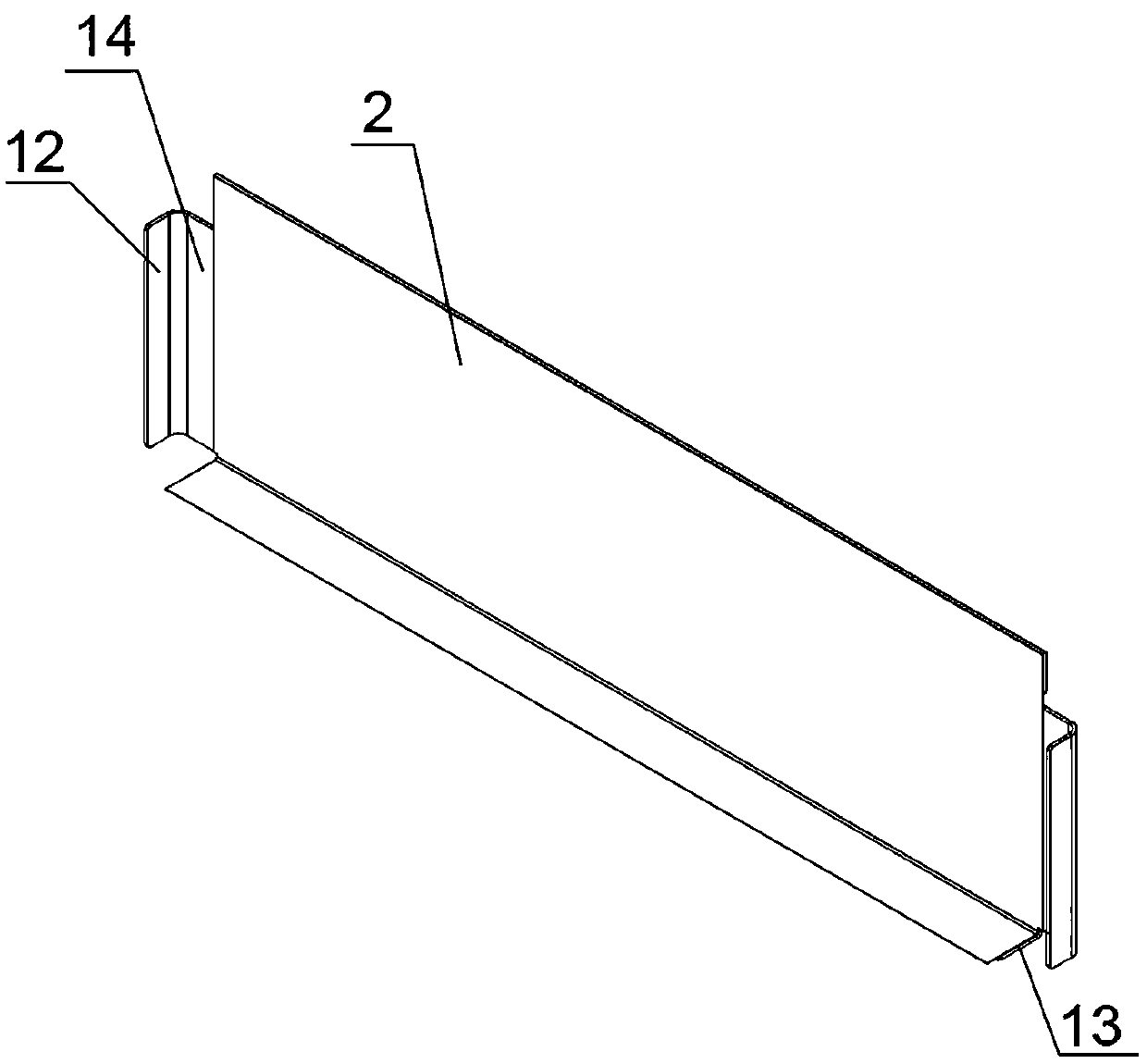 Battery module side plate and manufacturing process thereof