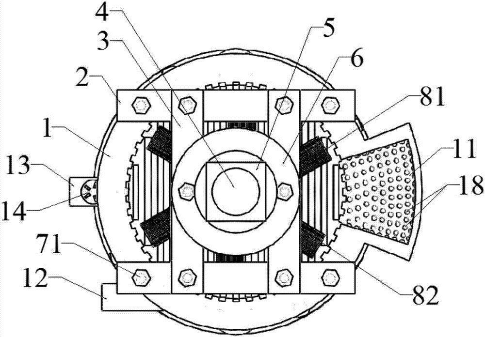 Bionic stirring machine for injection grout, hybrid power bionic stirring system and slurrying method of hybrid power bionic stirring system