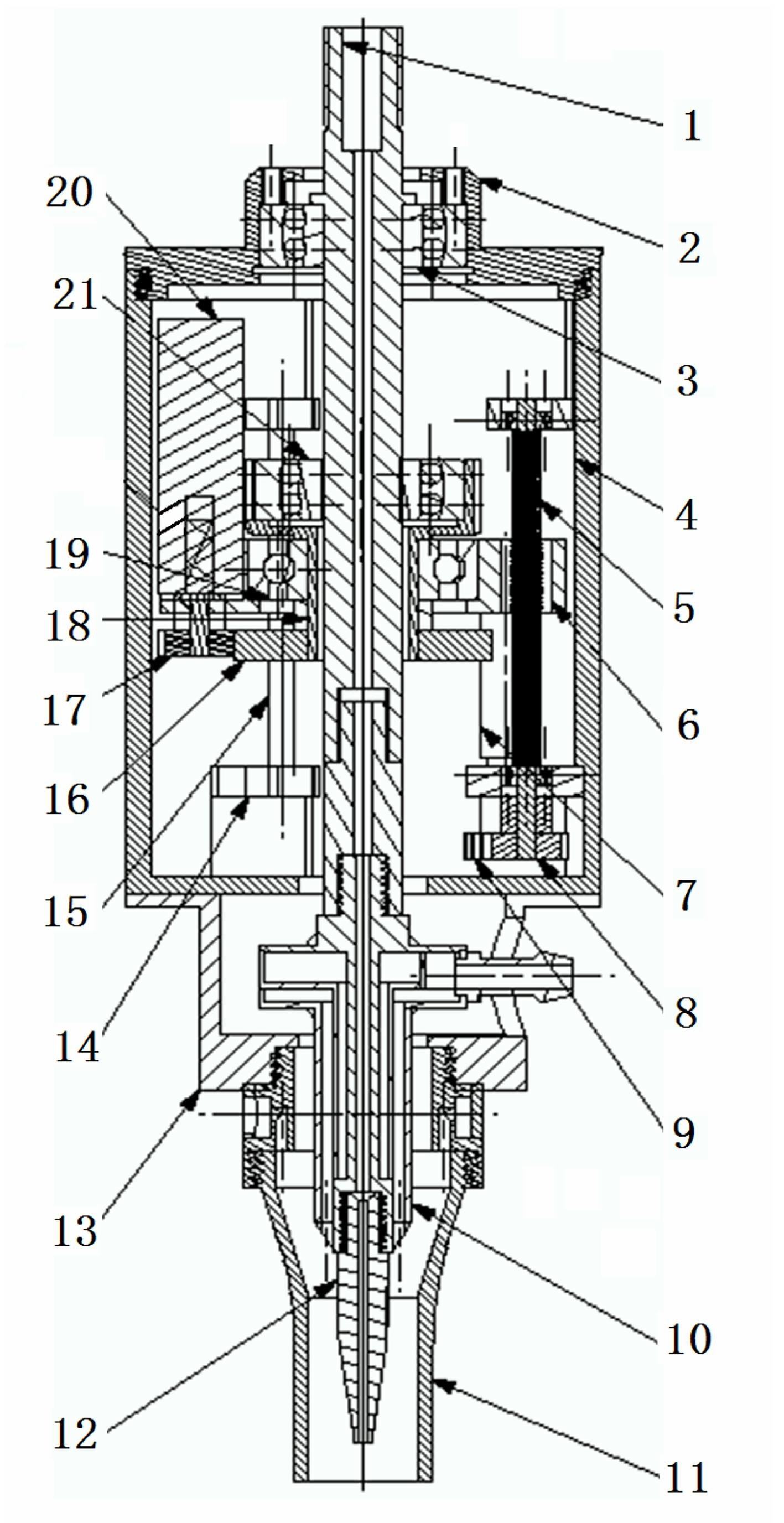 Stepless eccentricity adjustable rotating arc sensor