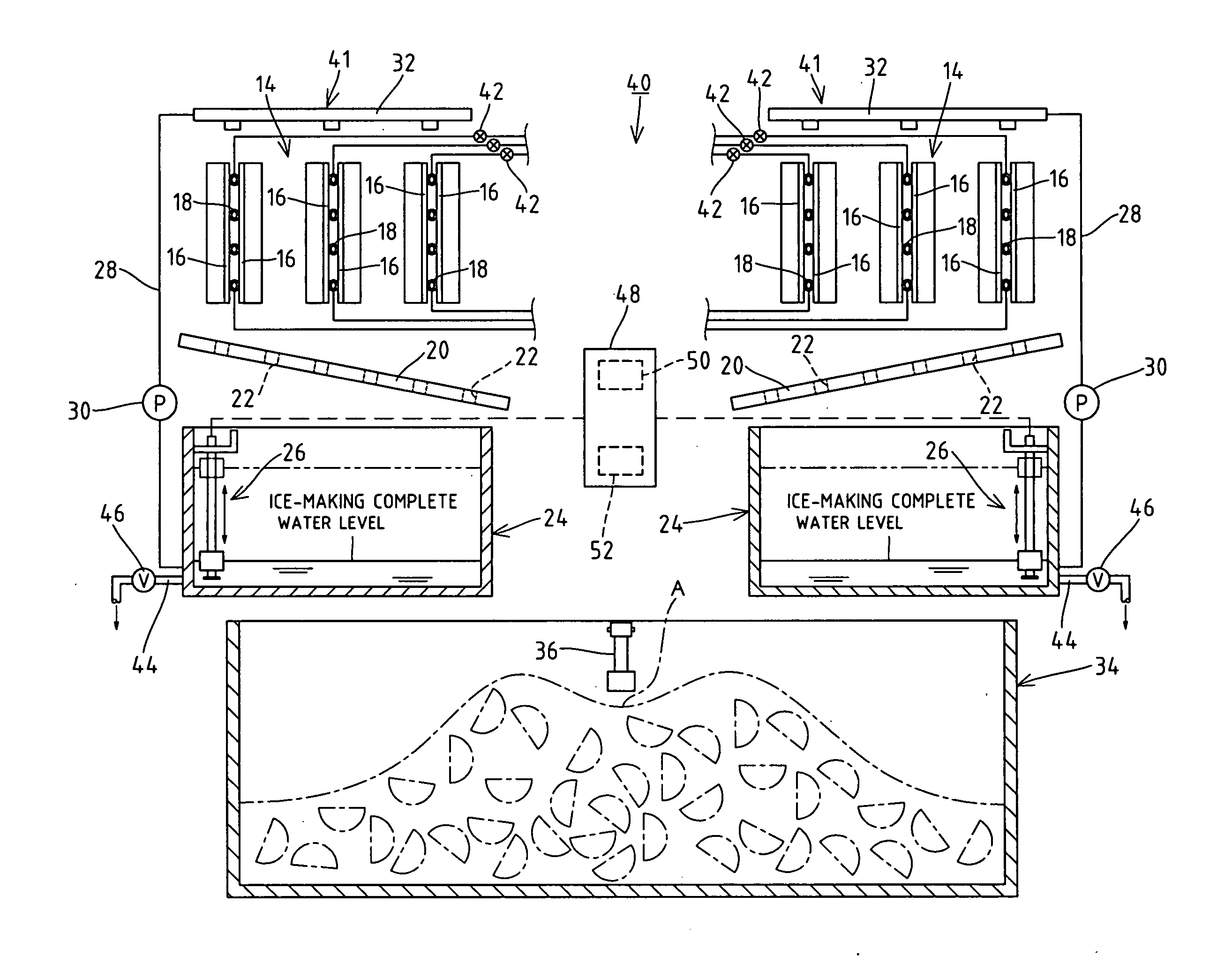 Abnormality detecting method for automatic ice making machine