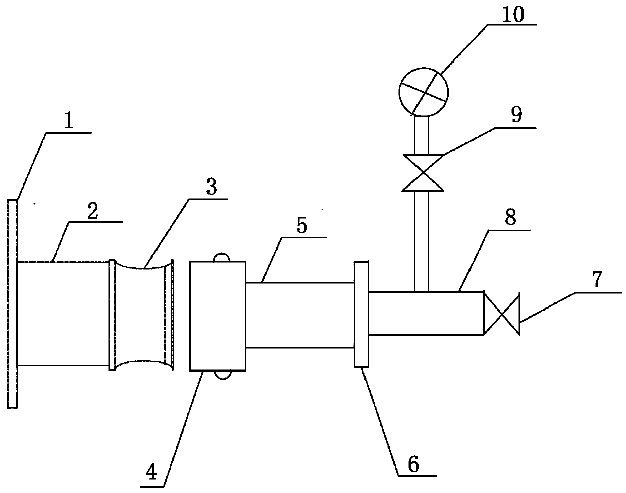 Method for detecting leakage of cooing walls by using self-made pressurization leakage detector