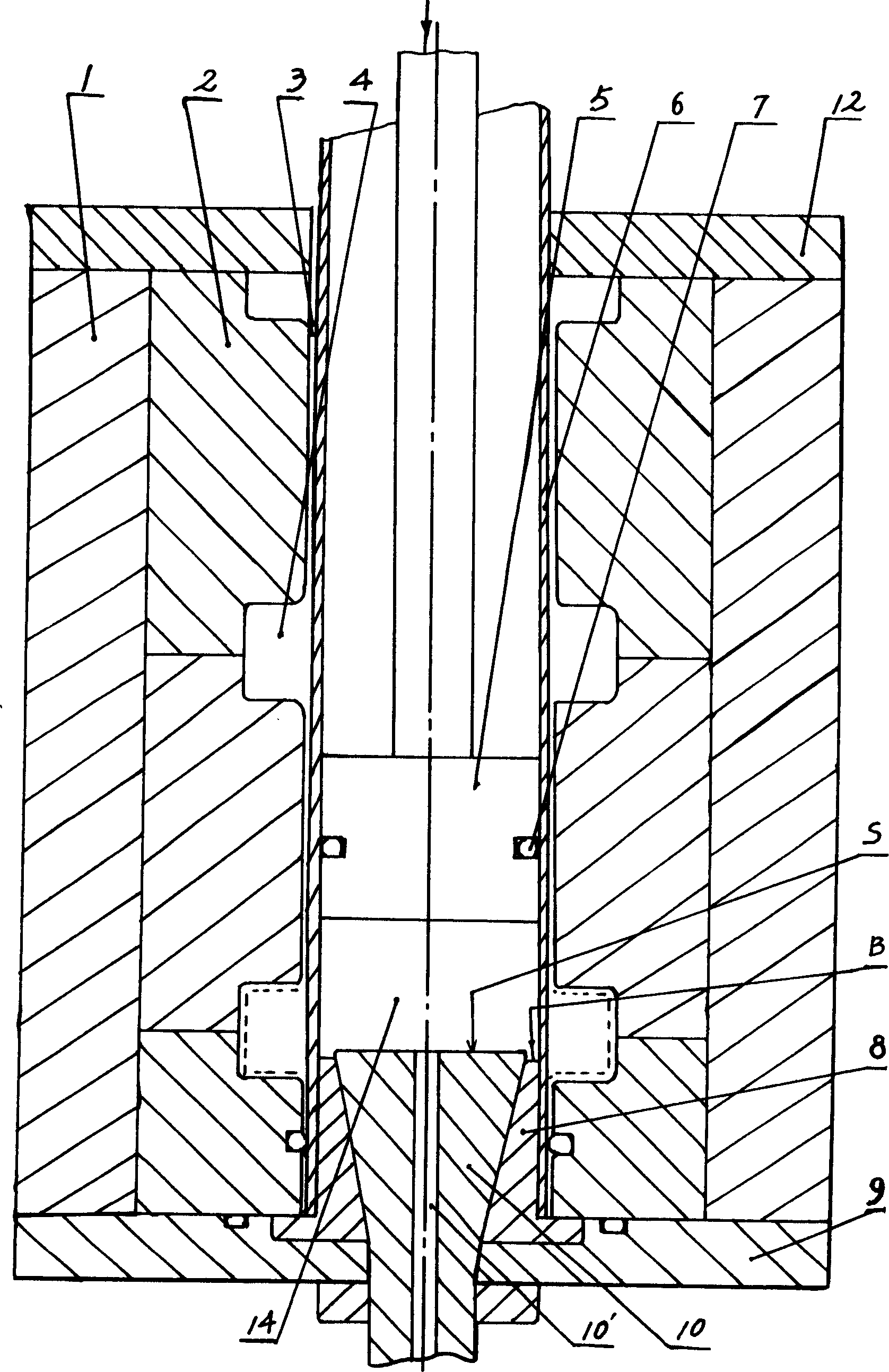 Machining mould and method for stainless nide silk bobbin