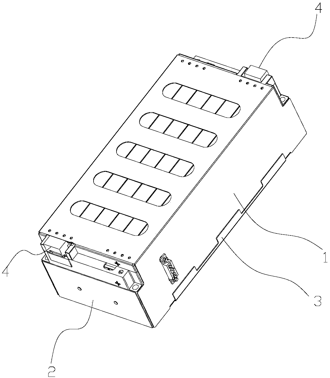 Novel power battery module structure