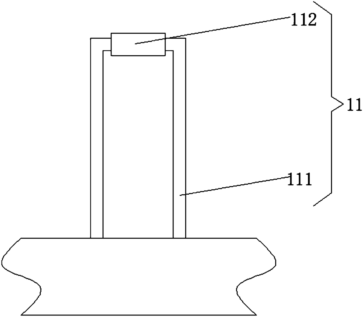 Decoration panel gluing assisting device