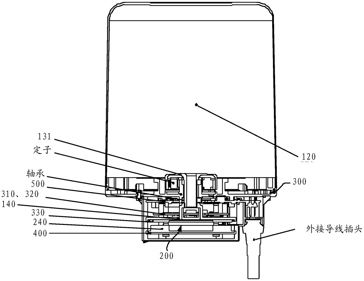 Radar device, wireless rotating device for a radar and unmanned aerial vehicle