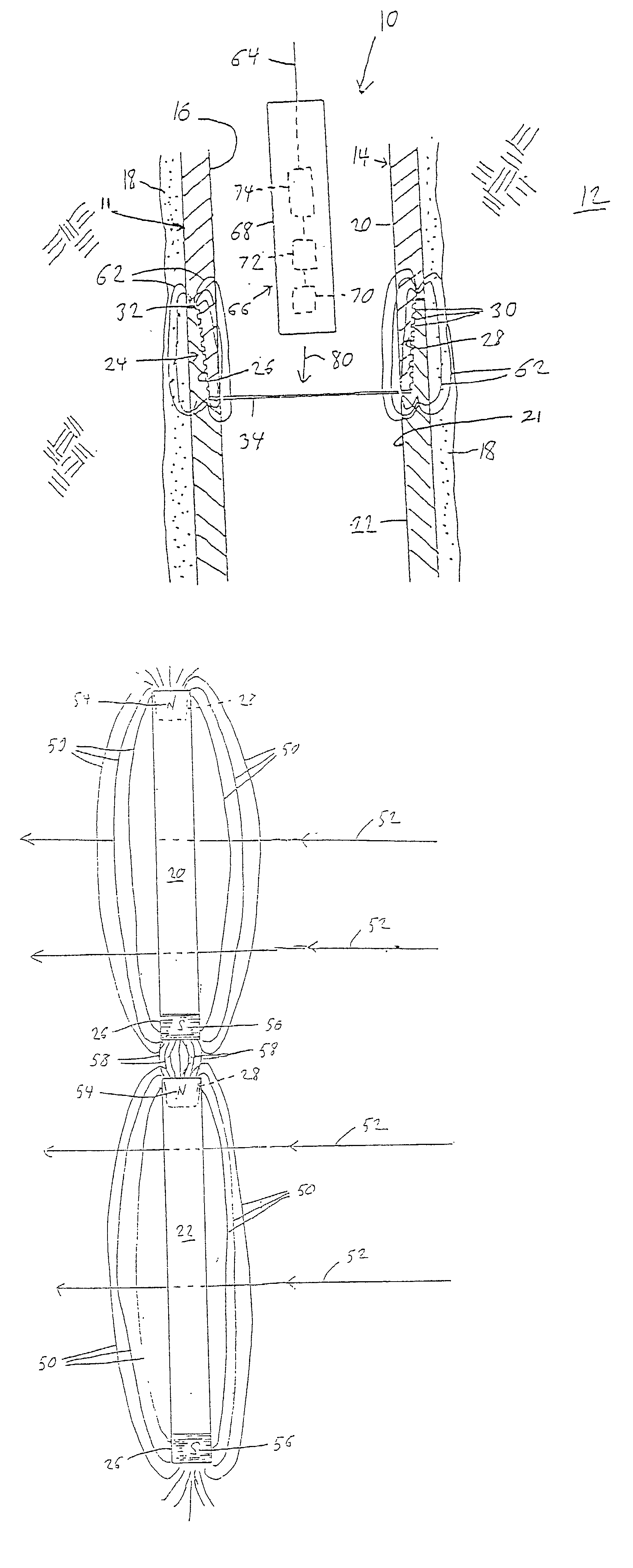 Magnetically activated well tool