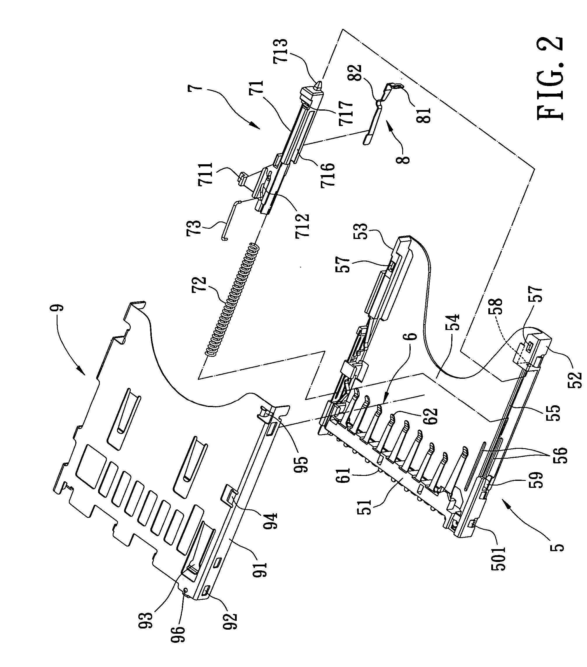 Electrical card connector