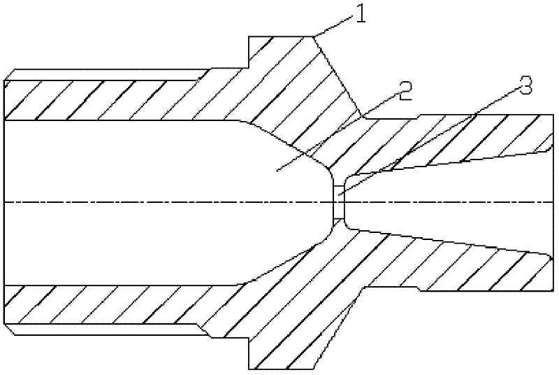 Hot nozzle core structure special for white pigment