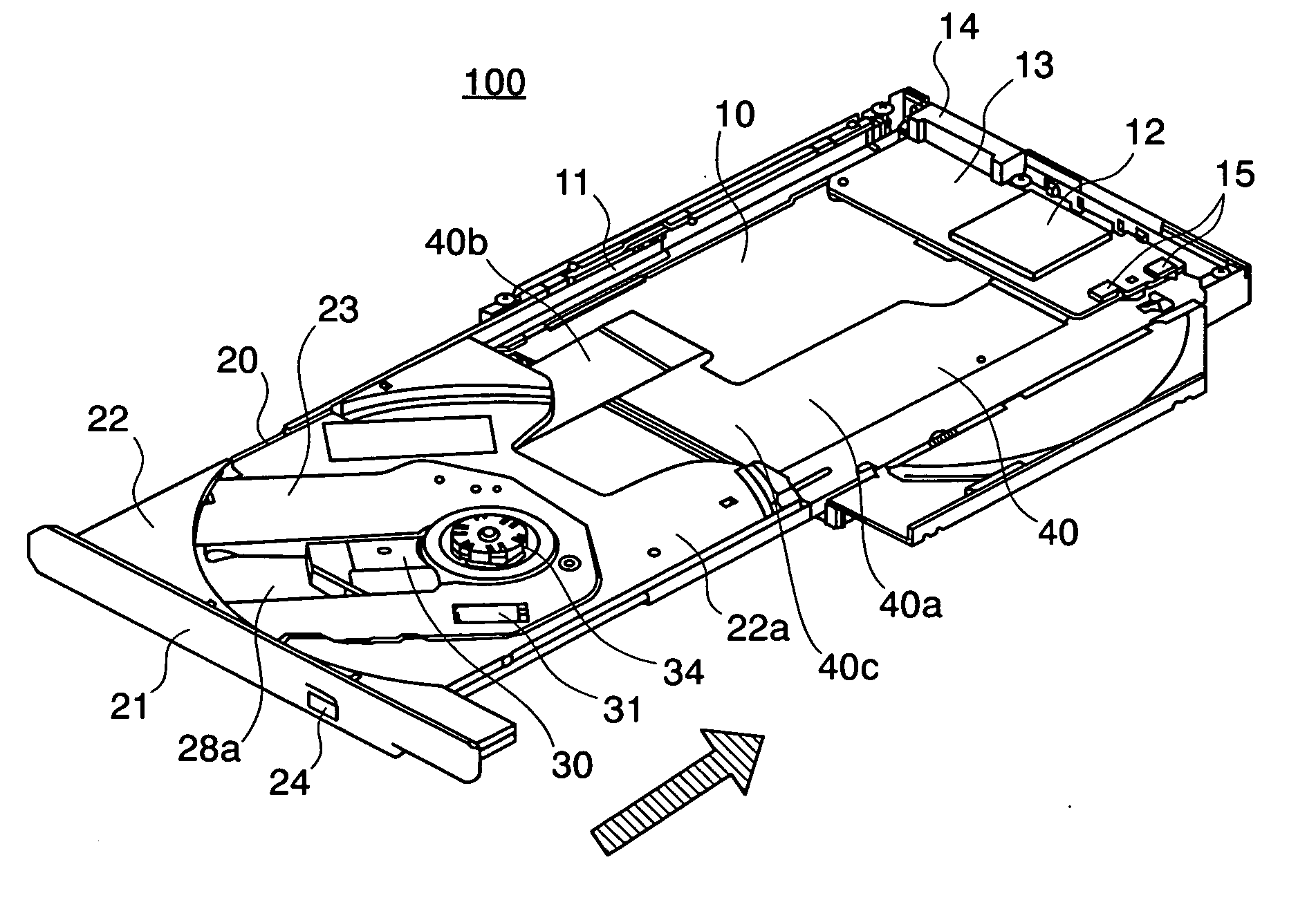 Optical Disc Apparatus and Flexible Cable Used for The Same