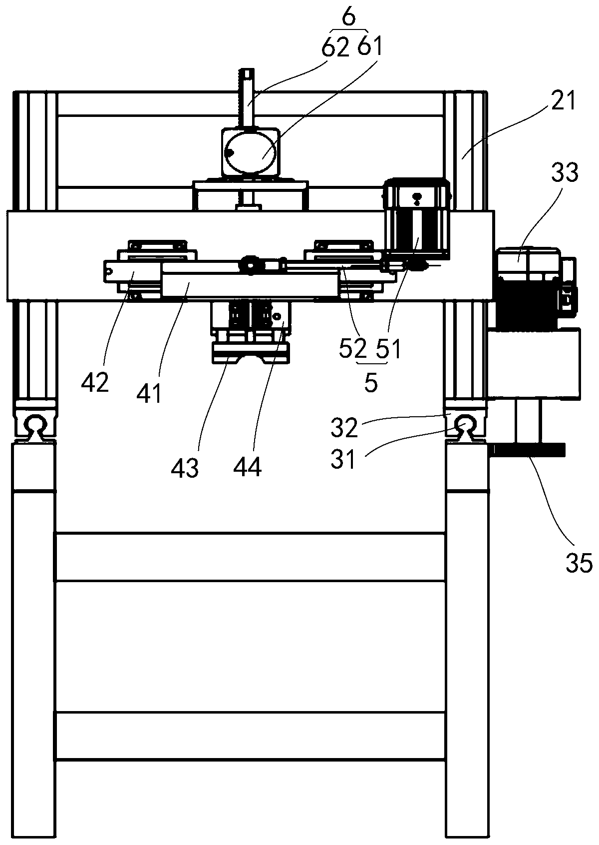 Gypsum line production line and gypsum line die joint-cutting mechanism