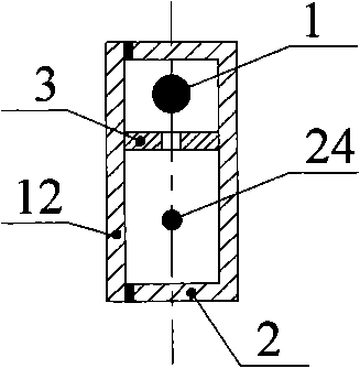 Temperature self-compensation fiber grating displacement sensor