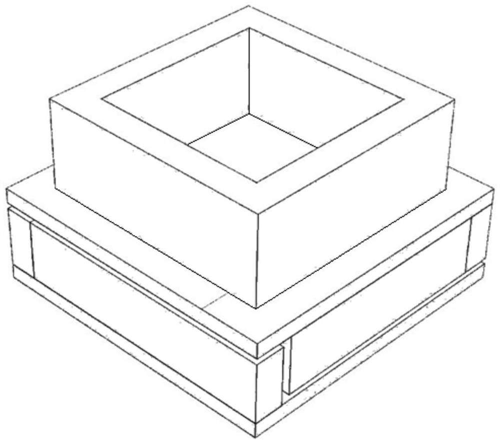 Recycled concrete shearing vibration isolation device