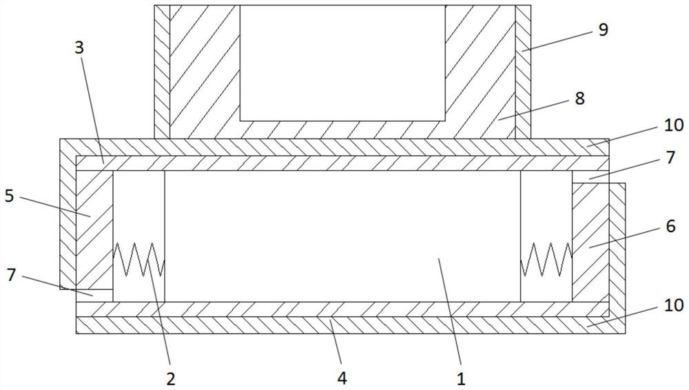 Recycled concrete shearing vibration isolation device