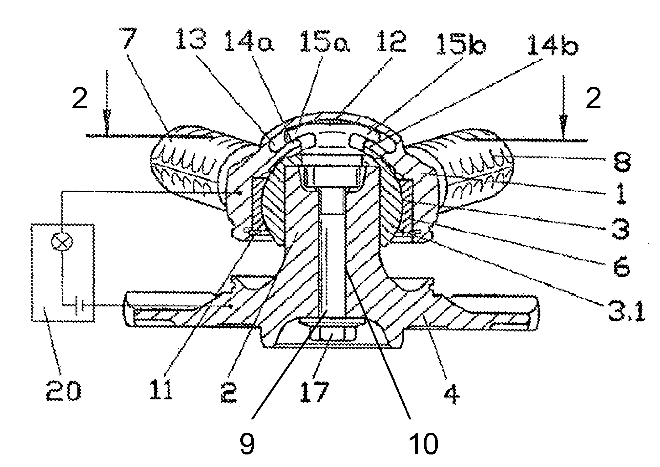 Joint unit, preferably for mounting the chassis control arm of a motor vehicle