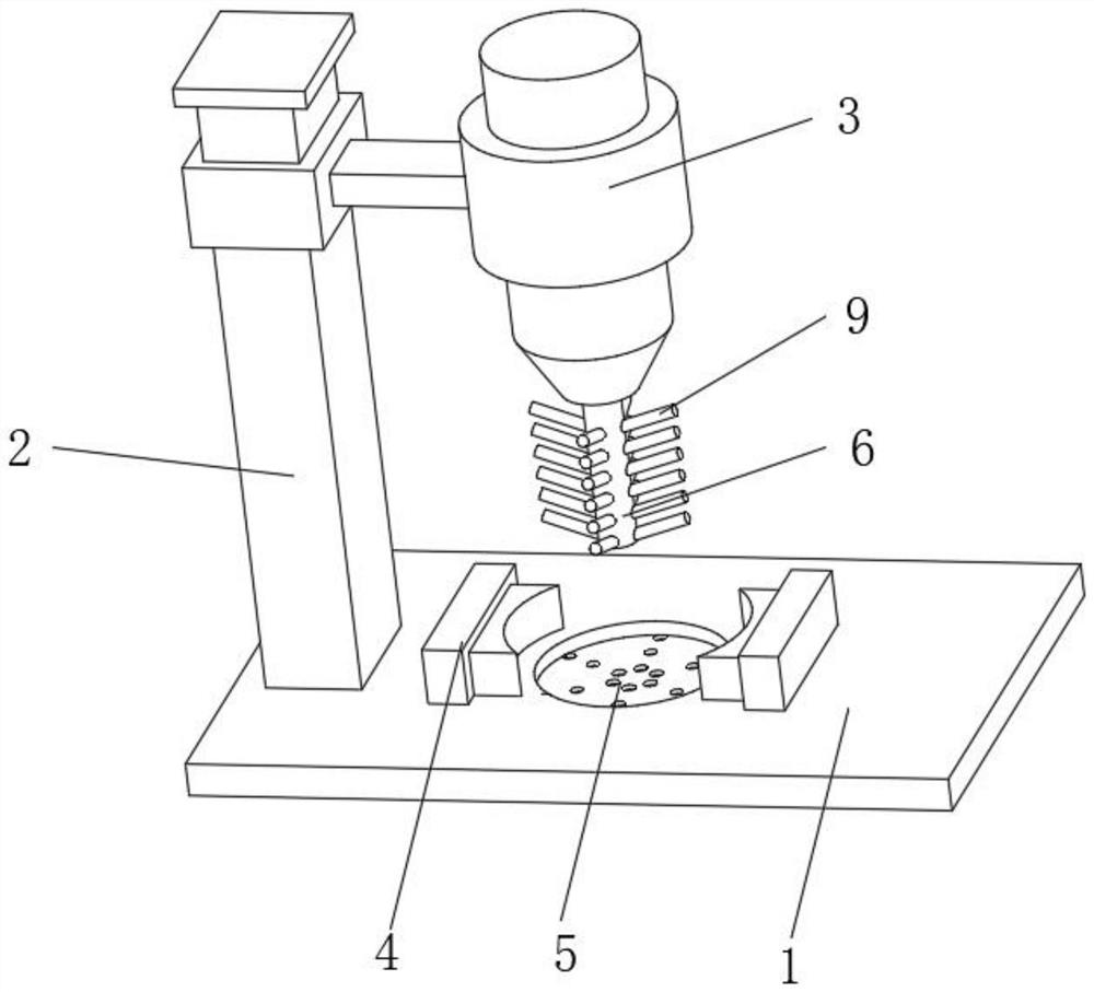 Metal part polishing device