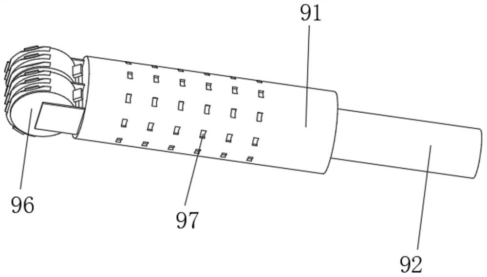 Metal part polishing device