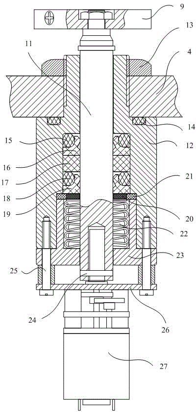 Underwater internal pressure compensation miniature dynamic seal rotation device and underwater monitoring equipment