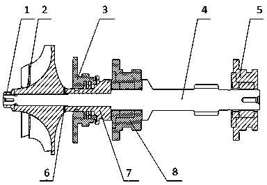 High-speed floating ring bearing and rotor system support manner