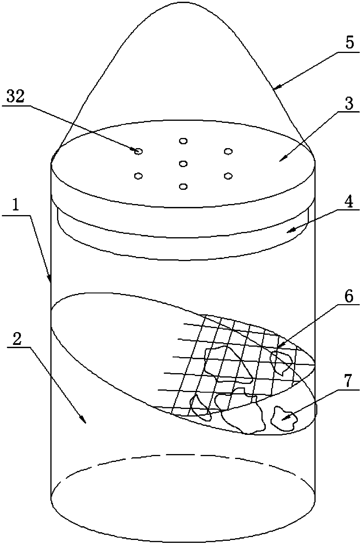 Living body transportation device for amphibious animal juvenile and small anura amphibious animal