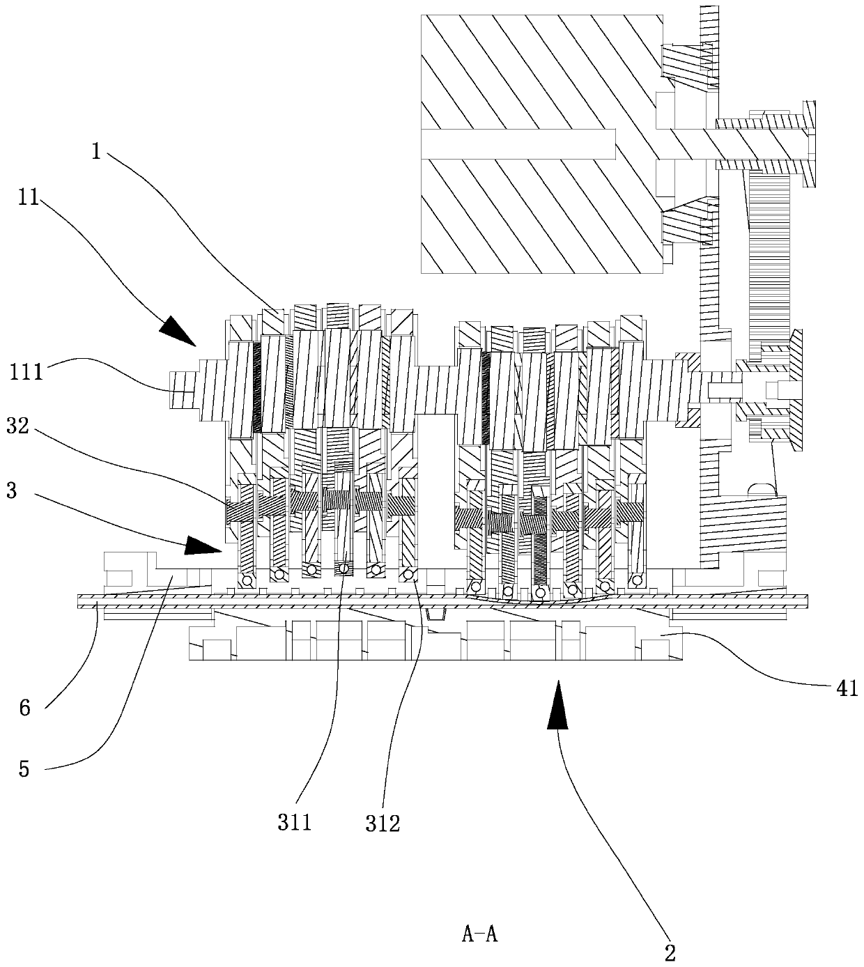 Sliding shoe auxiliary squeezing device of peristaltic pump and peristaltic pump