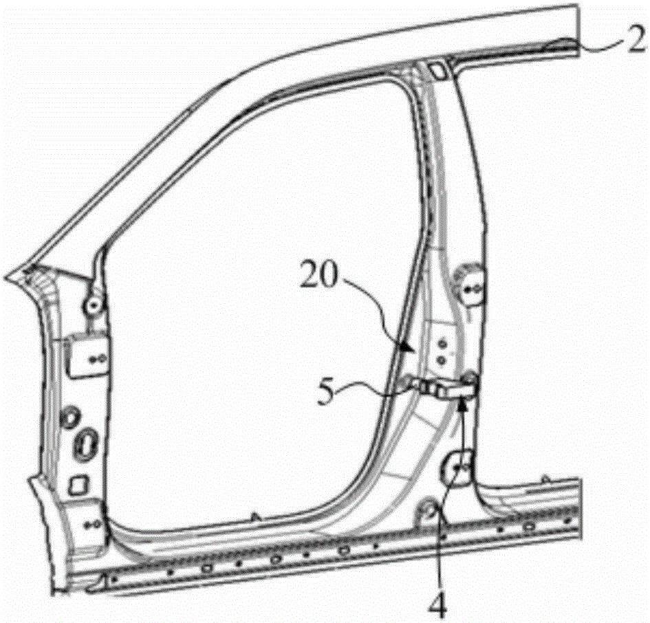 Automobile and automobile body thereof, as well as control system matched with automobile body