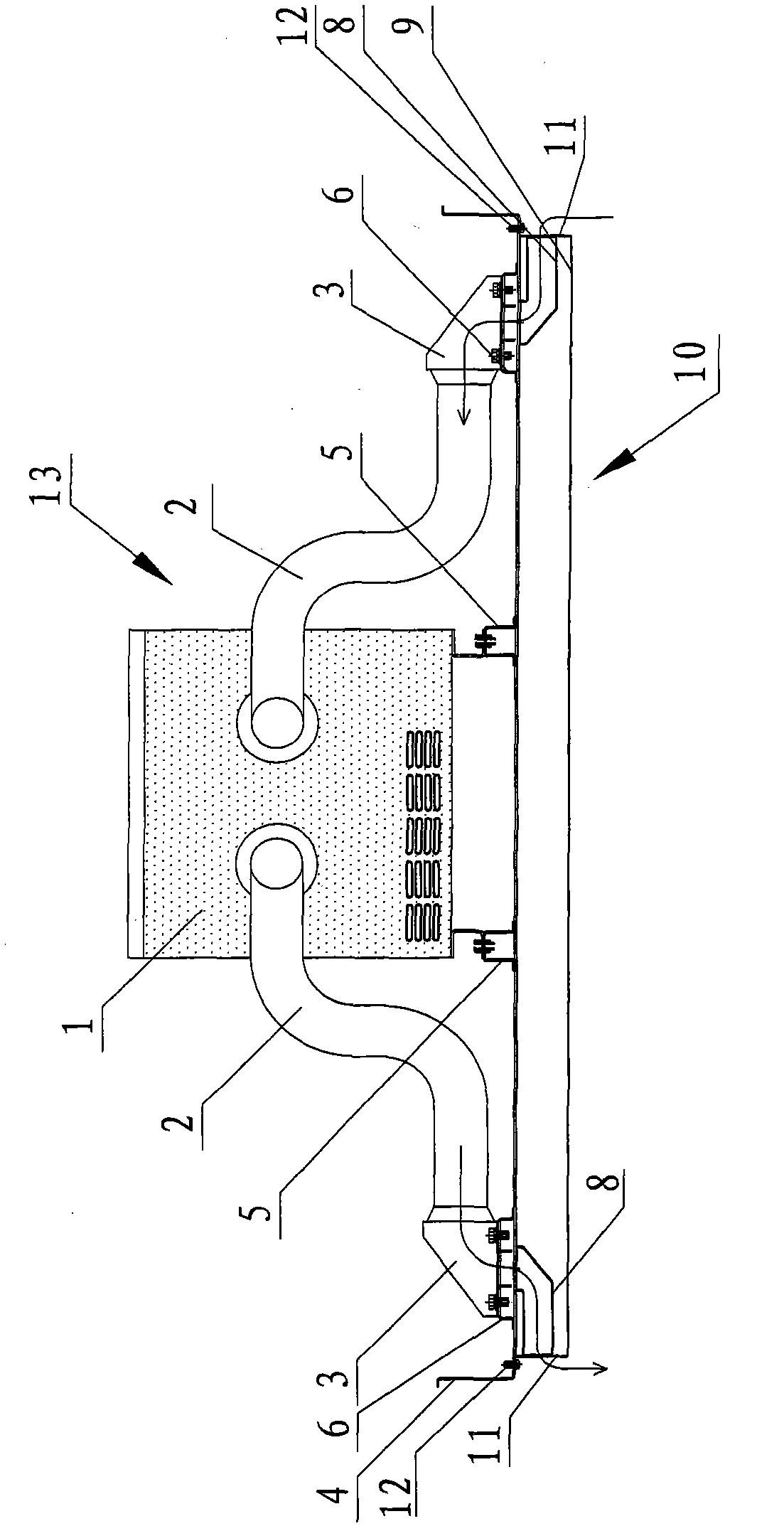 Setting structure of elevator car air-conditioner