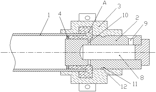 Production equipment and production process for edge-turned flange of large pipe