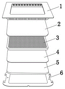 LED panel light structure