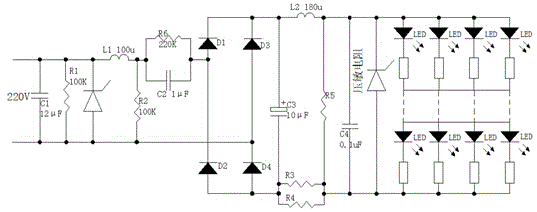 LED panel light structure