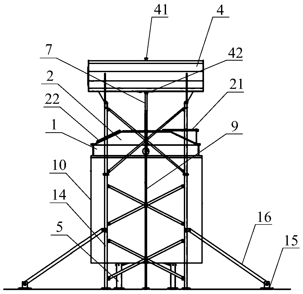 Large-scale converter transformer oil tank for fire extinguishing test