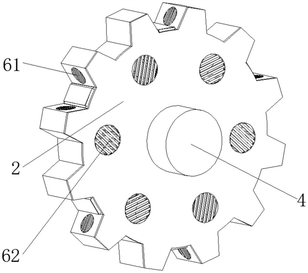 A traveling gear for underwater dredging device