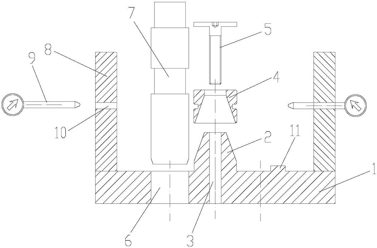 Clamping tooling for three bearing holes on bearings for fine boring rv reducers