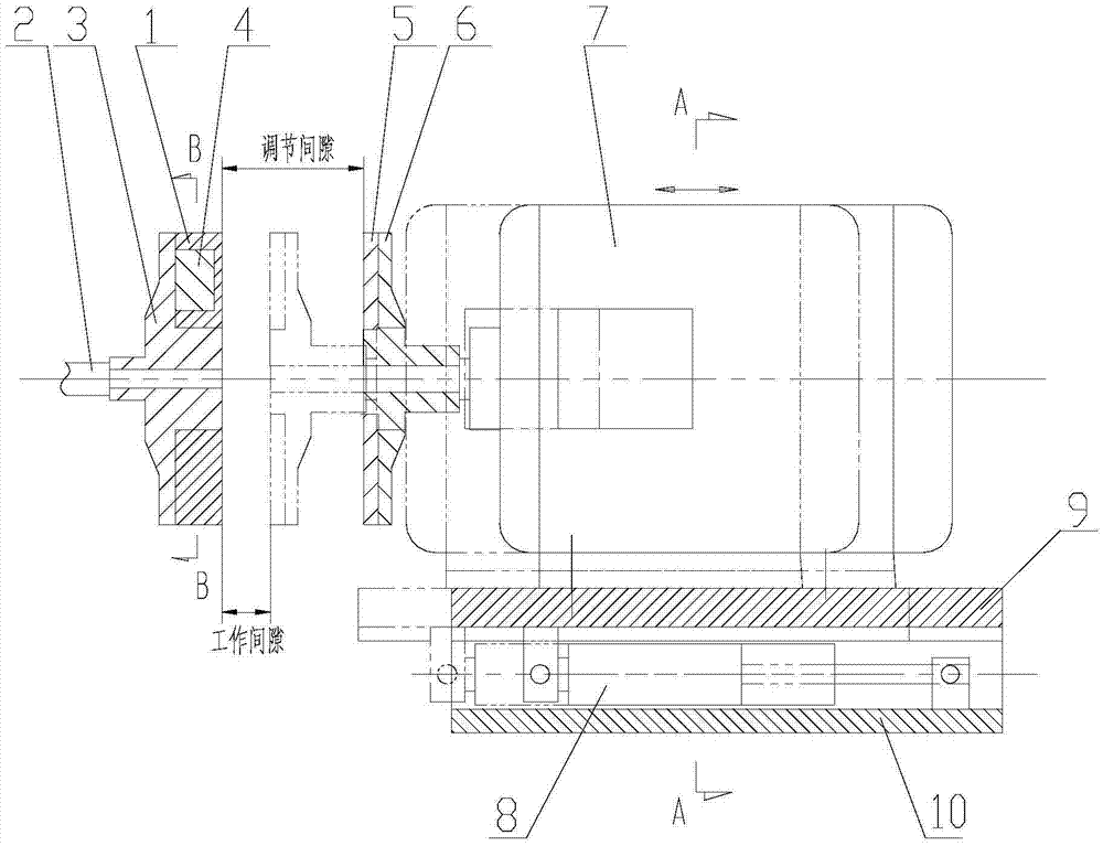 Magnetic transmission device having coupling, separation and reunion and speed regulation functions and mounting method thereof