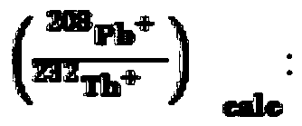 Method for measuring thorium lead age of bastnaesite sample on basis of secondary ion mass spectrometer