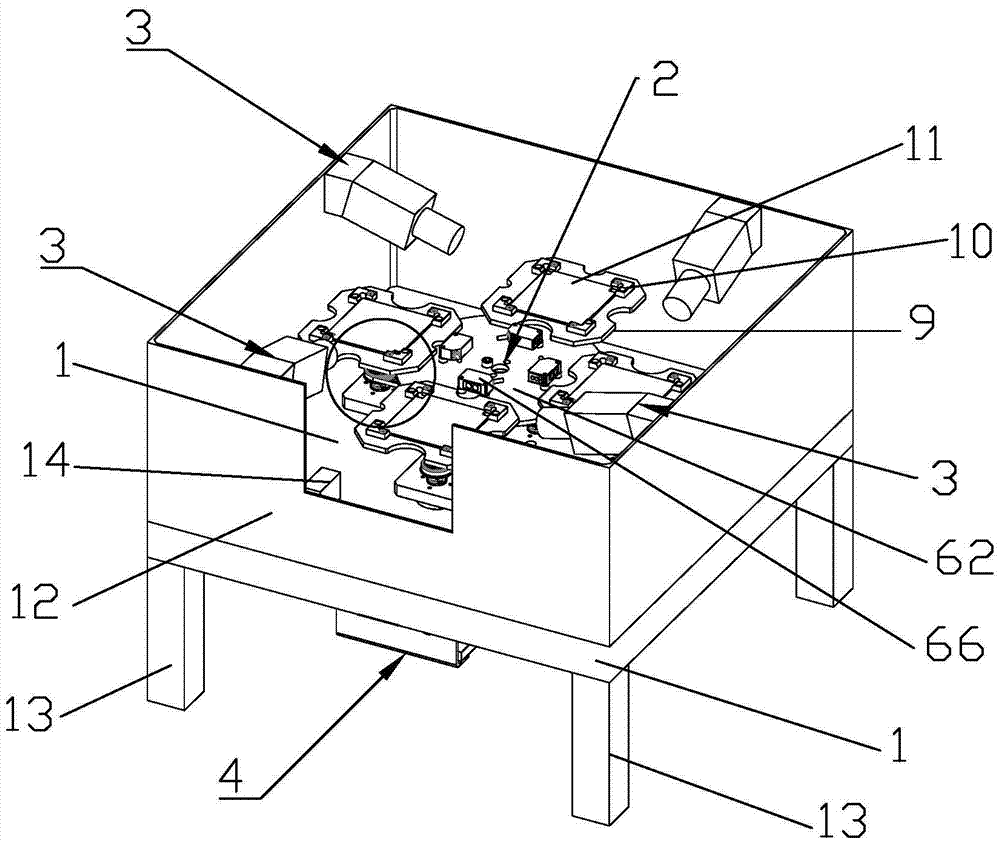 Comprehensive appearance detection device for mechanical flow line production