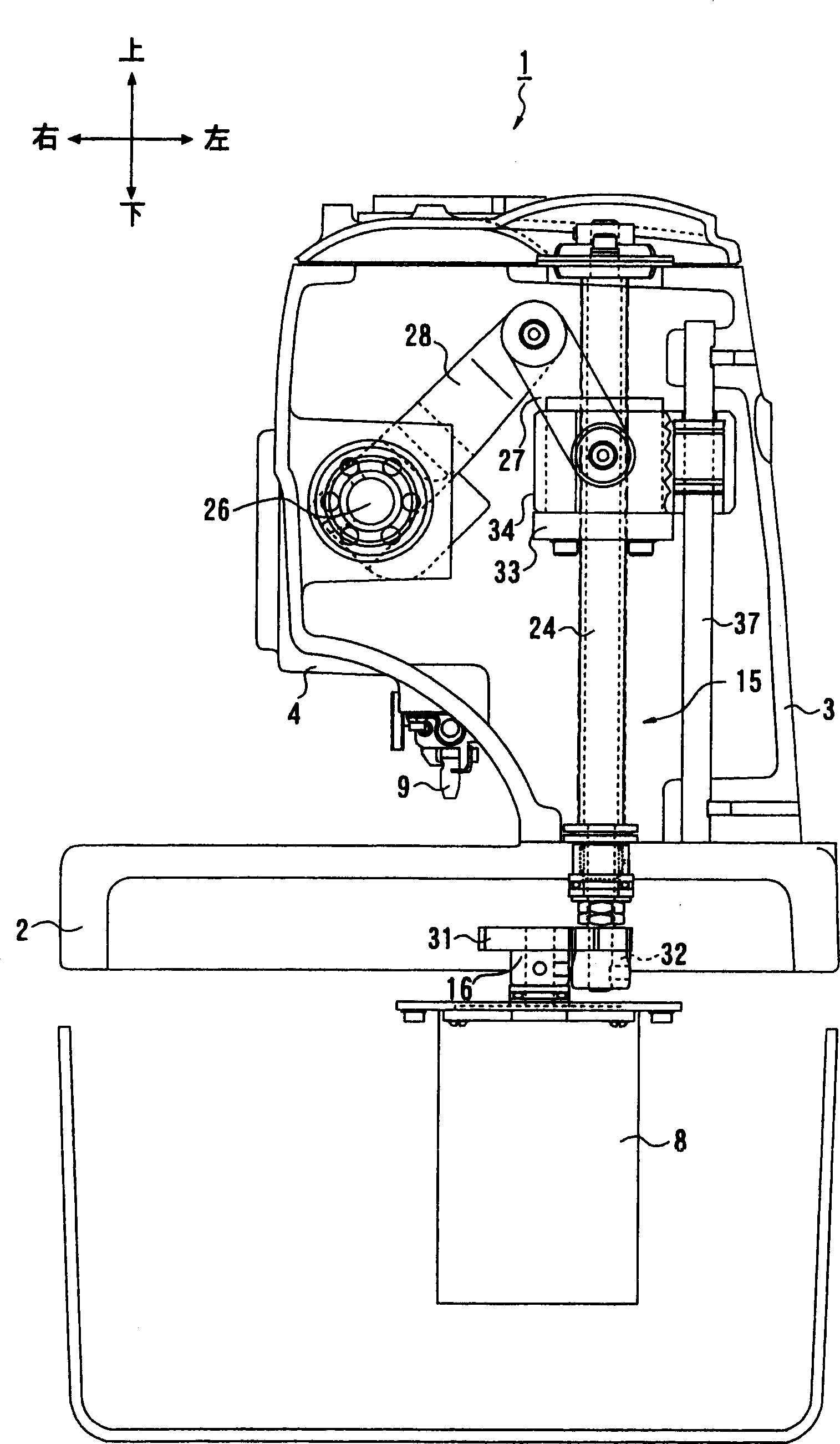 Buttonhole stitching machine