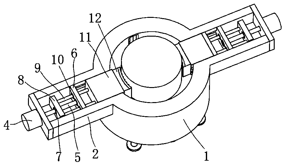 Lens clamp convenient for positioning and adjustment for lens grinder