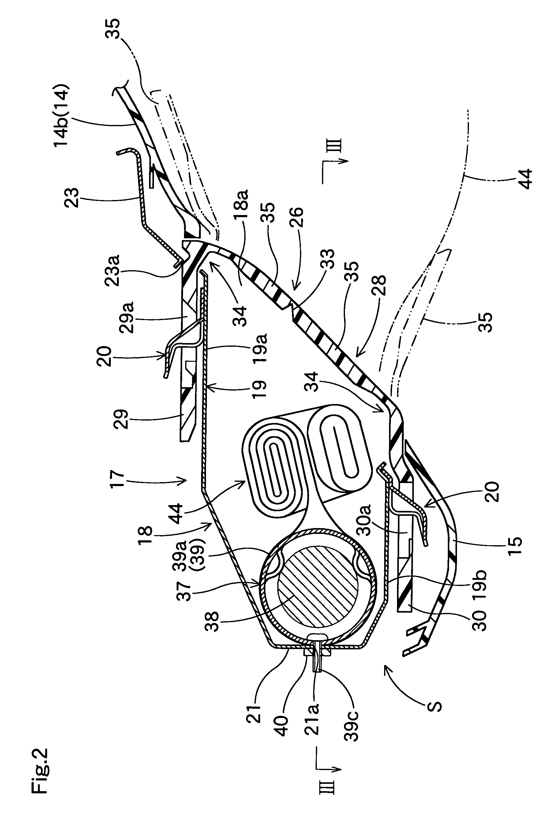 Knee protection airbag apparatus