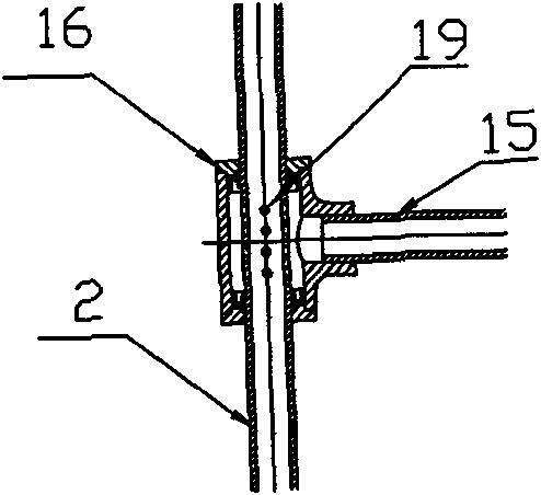 Gasification agent injection device of biomass gasifier