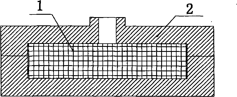 Preparation technology of vanadium carbide reinforced nodular cast iron base composite material