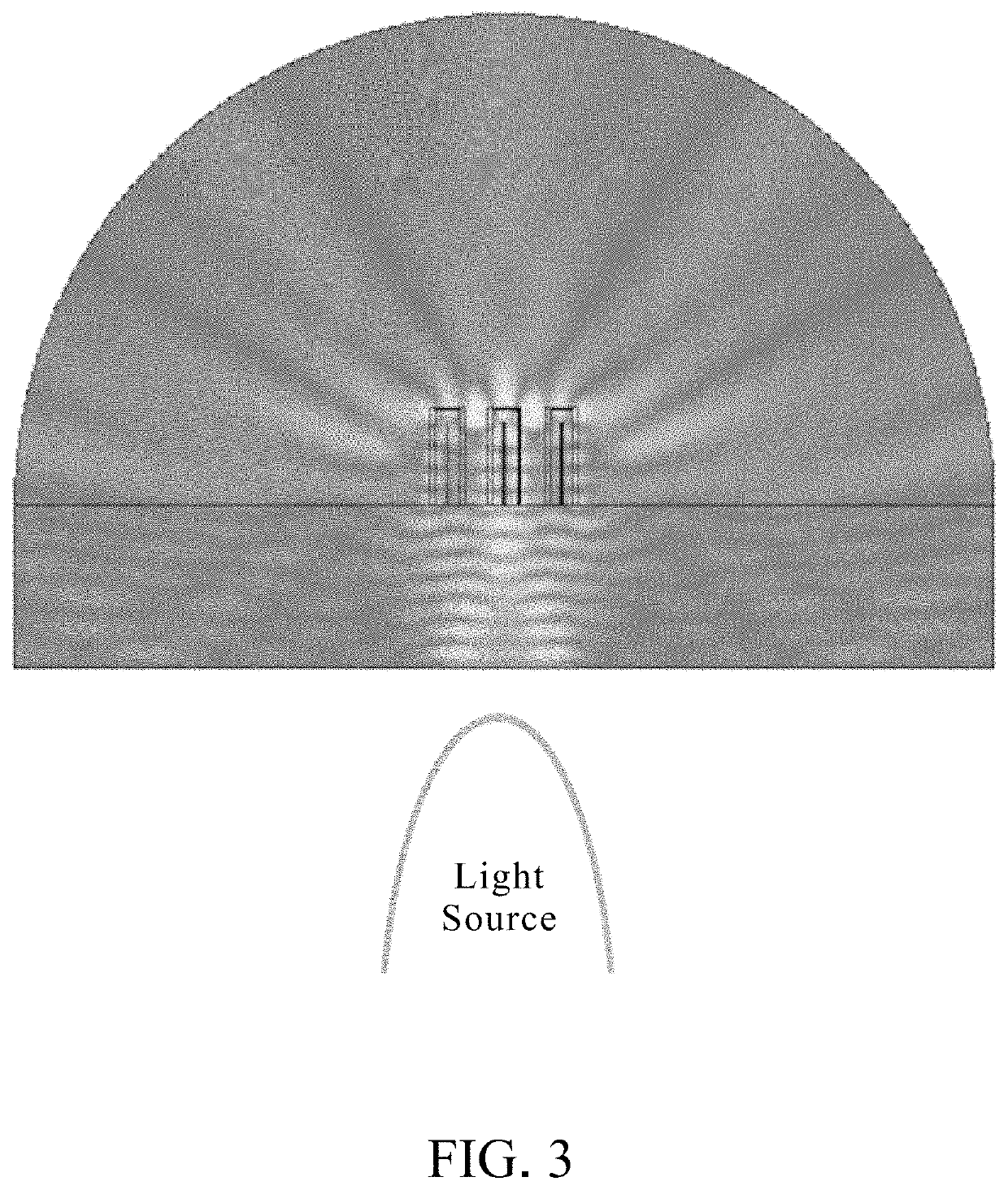 Method of producing secondary lens with hollow nano structures for uniform illuminance